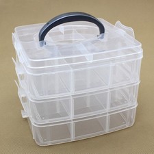 Small Clear Box Jewelry Storage Organizer Hair Accessories Organiser