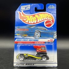 1999 Hot Wheels #914 First Editions 8/26 SEMI-FAST Black-Red Variation w/5 Spoke