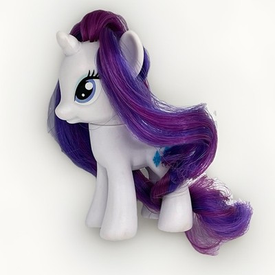 My Little Pony G4 Rarity Brushables 2012 Figure Gen 4 White Purple Diamond 3 