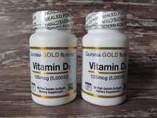 NEW California Gold Nutrition Vitamin D3 125 ...
