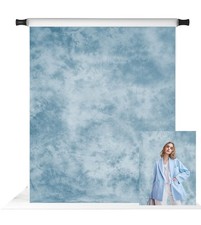 5x7ft Light Blue Texture Portrait Photography Backdrop Old Master Studio Prop