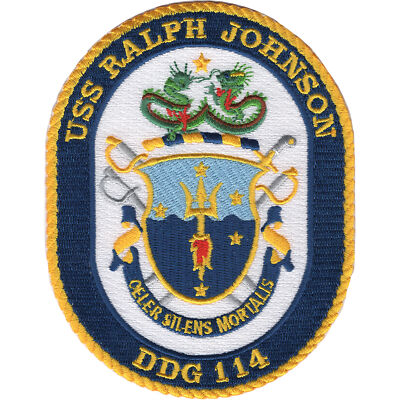 USS Ralph Johnson DDG 114 Missile Destroyer Ship MOH Patch