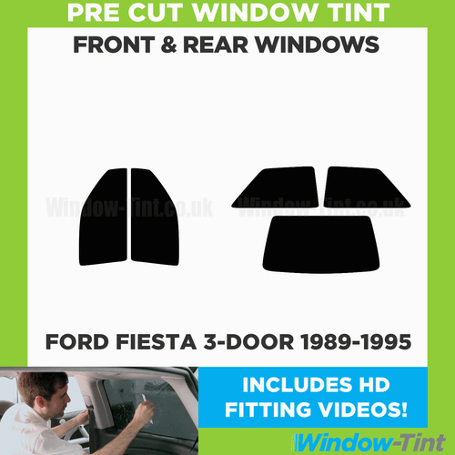 For Ford Fiesta 3-door 1989-95 Full Pre Cut Window Tint Kit Front & Rear Film - Picture 2 of 10