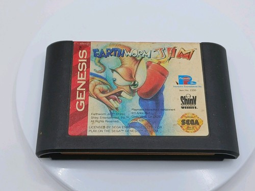 Earthworm Jim (Sega Genesis, 1994) Cartridge Only Tested