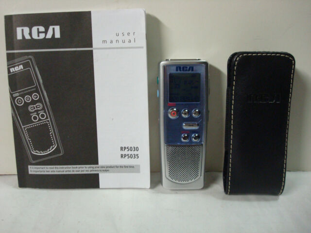 RCA RP5035 (128 MB, 36 Hours) Handheld Digital Voice Recorder w/Owners