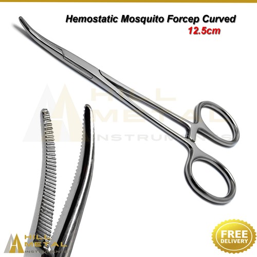 Surgery Medical Plier Hemostatic Dental Surgical Forceps Mosquito Curved  - Bild 1 von 3