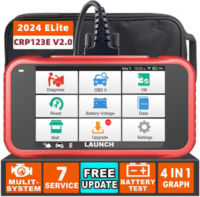 LAUNCH CRP123E V2.0 OBD2 Diagnosegerät Profi Scanner KFZ Auslesegerät 7 Reset