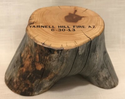 Yarnell Hill Fire Ariz. 2013 Display Stand Crafted From Salvaged Juniper Tree