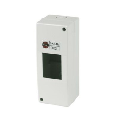 Klingel, Nest Türklingel Trafo Gehäuse IP40 2-MODULE UNBESTÜCKT HUTSCHIENE