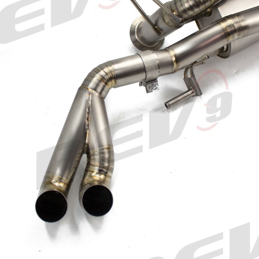 REV9 2.75" TITANIUM EXHAUST KIT VALVED DESIGN FOR 08-12 AUDI R8 4.2L V8