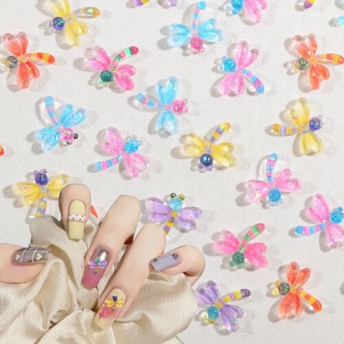 50pcs Resin Glitter Cute Crystal Colorful Art Nail Flatback Rhinestone Appliques