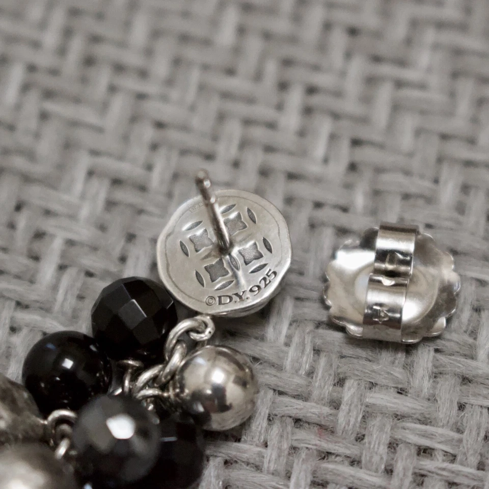 ОДИНОЧНЫЙ DAVID YURMAN 925/14K ЭЛЕМЕНТЫ КОЛЛЕКЦИИ БИСЕР ПОДВЕСКОЙ СЕРЬГИ. ТОЛЬКО ОДИН - Изображение 4 из 4