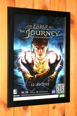 Fable The Journey Xbox 360 Rare Promo Werbeblatt Gerahmt Poster Ad Page Framed