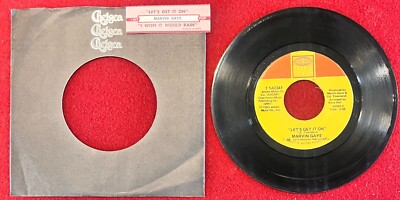 Marvin Gaye - LETS GET IT ON/I WISH IT WOULD RAIN - 45rpm (7'') - R&B Soul Vinyl 