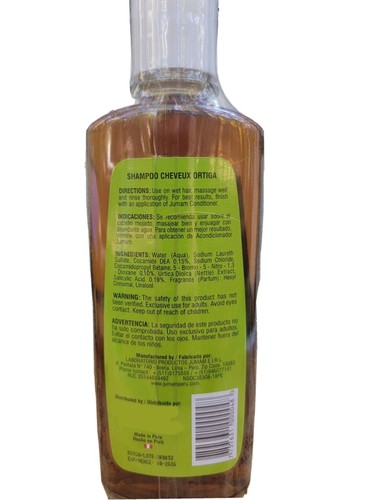 2 SHAMPOO CHAMPÚ ORTIGA BRENNNESSEL - HAARAUSFALL BEHANDELN ALOPEZIE 100% NATÜRLICHES JUMAM PERU - Bild 3 von 4