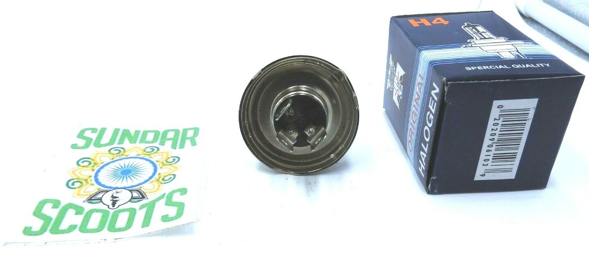 Halogen Headlight Bulb For Vespa PX 125/150/200 Disc (1998+) – 12V 35/35W H4, PX43T - View #4