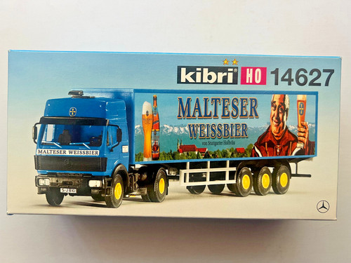 Remolque maleta Kibri 14627 MB SK ZM "Cerveza Malteser", Escala H0 1/87, Ref. A001 | Zustand: Used