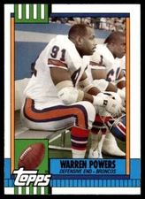 1990 Topps Traded #101T Warren Powers - Denver Broncos - Rookie
