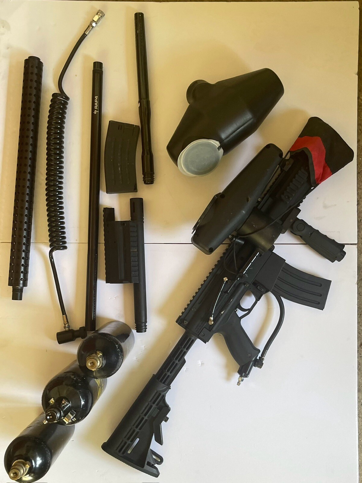 Tippmann X7 Paintball Gun Marker Lots Of Equipment Extra Parts eBay