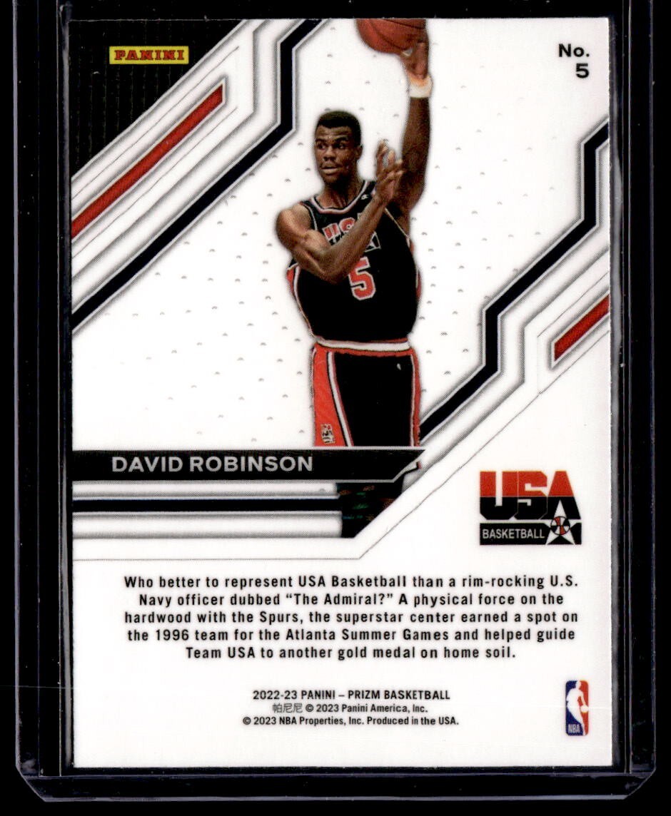 2022-23 Panini Prizm David Robinson USA Basketball #5 Tean USA | eBay