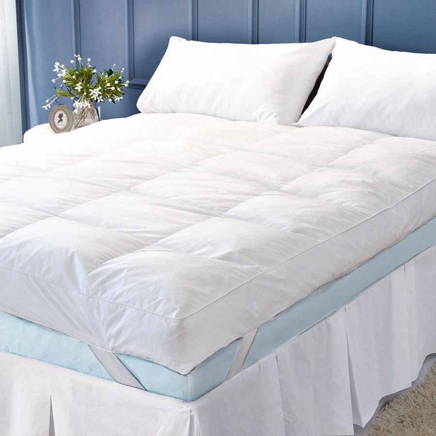 Feather top pillow topper