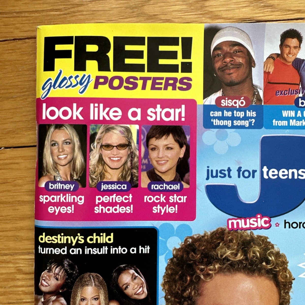 J-14 Magazine May 2001 UNREAD NEWSSTAND EDITION AARON,Justin