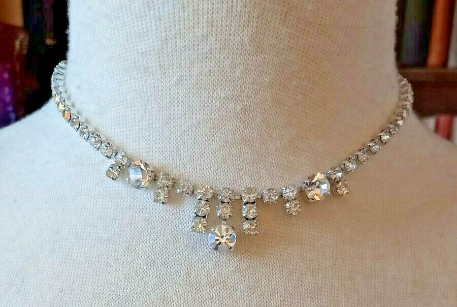 Diamante choker hotsell ebay