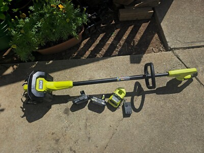 #ad #ad Ryobi One 18V 8in Cordless Battery Cultivator With Two Battery amp; Charger $149.25