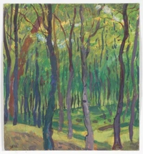Anatoli Dovzhenko (1932-1991) "Grove" tempera, 1960s
