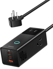 Baseus Power Strip Surge Protector 1200J - PD40W Charger Extension Cord 6 Outlet