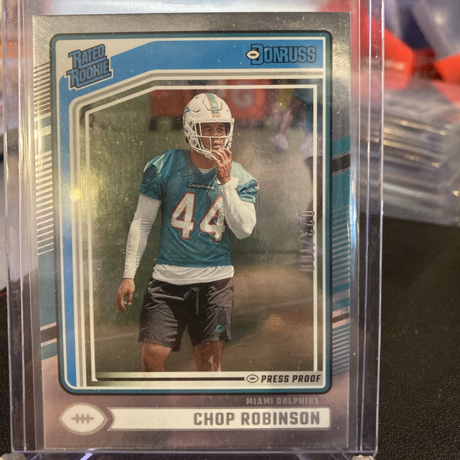 2024 Donruss Chop Robinson #351 Rated Rookie Silver Press Proof 23/100