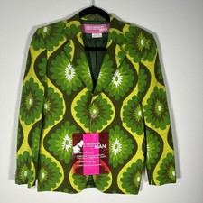 Comme Des Garcons Junya Watanabe Man Green Floral Blazer Jacket Ladies S Small