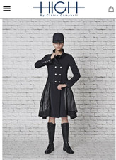 High By Claire Campbell Navy Welcome Frock Coat $2k