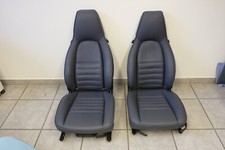Porsche 911 964 G Model Front Seats Blue Reupholstered With Seat Rails New