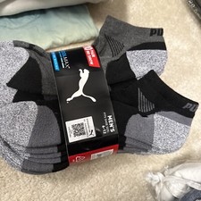 Puma Men's No Show Low Cut Socks, 10 Pair White Or Black Select Size