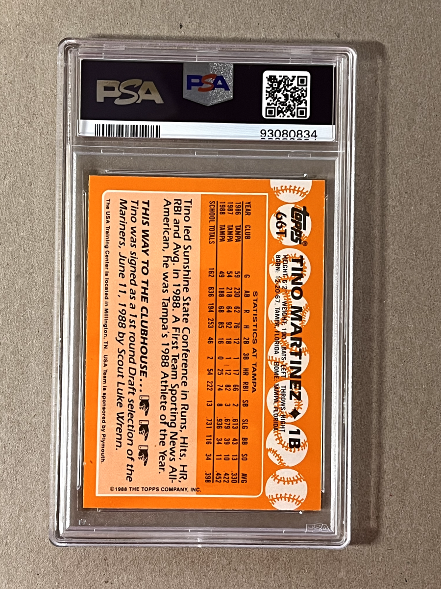 1988 TOPPS TRADED TIFFANY #66T TINO MARTINEZ RC USA NATIONAL TEAM