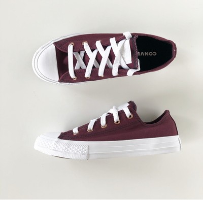 girls maroon converse