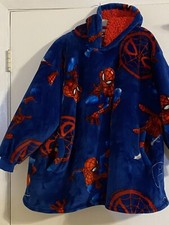 Marvel Spider-Man Boys Fleece Blanket Hoodie Oversized One Size 4 - 10 Fits Most