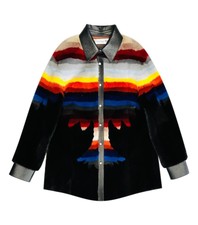 Christian Dior Palm Tree Mink Fur Shirt/jacket