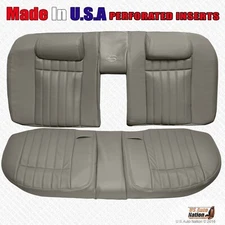 1995 1996 Chevy Impala SS - REAR Bench Bottom & Top Perforated Vinyl Cover Gray