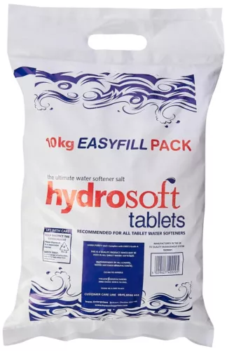 HYDROSOFT SALT TABLETS | 10KG BAG | Water Softener | FCC Food Grade 99.9% Pure