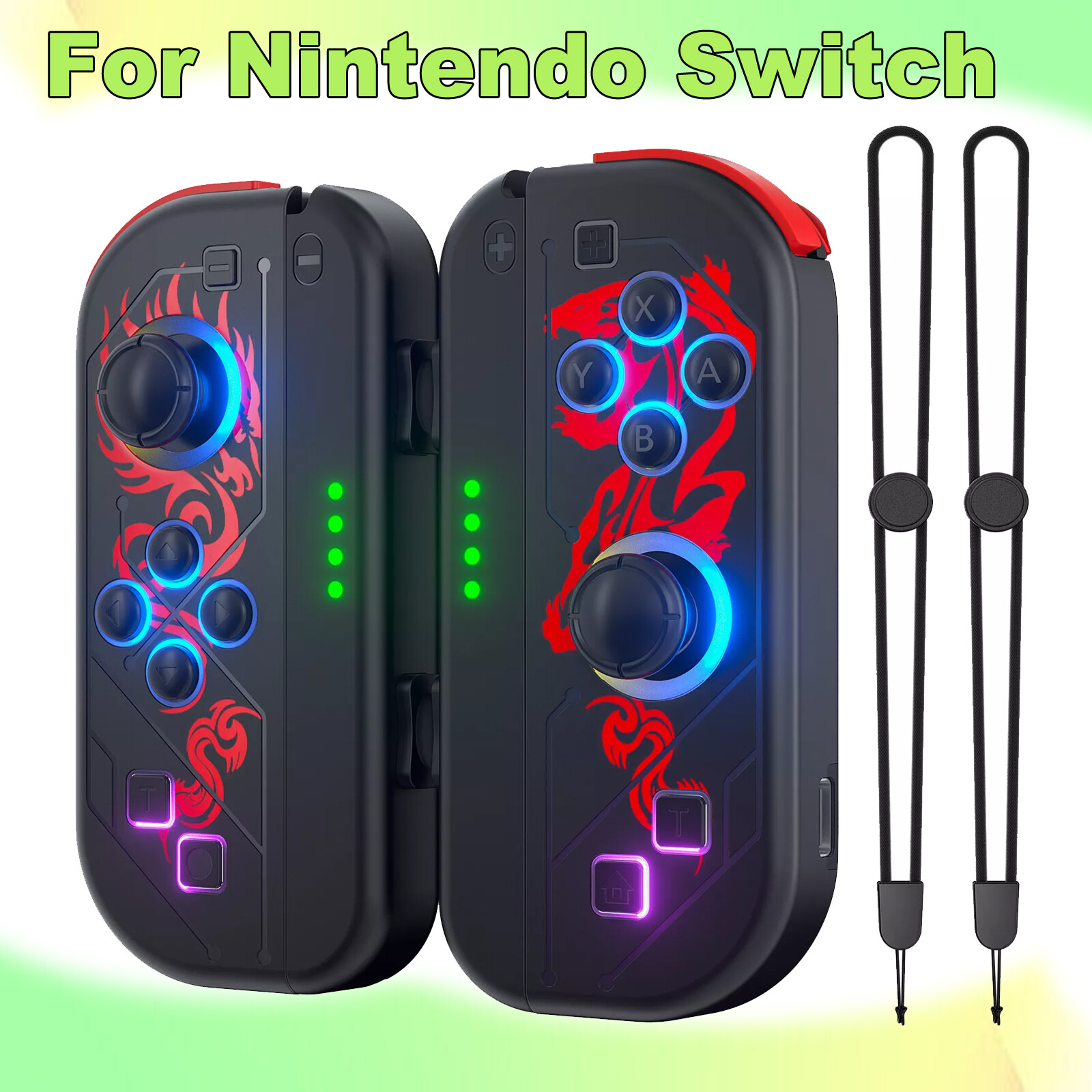 Wireless Controller For Nintendo Switch Joy Con L/R Gamepad Flashing Light Color