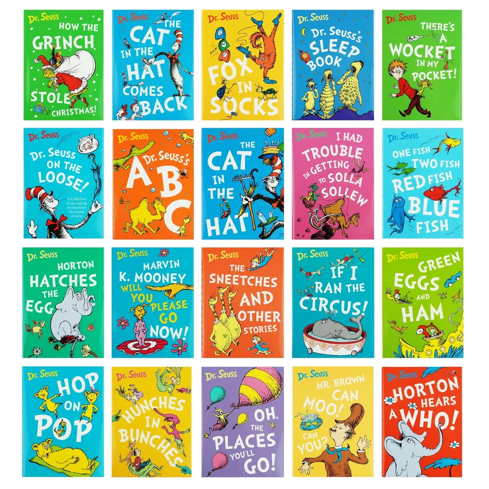 The Wonderful World of Dr. Seuss 20 Books Box Set - Ages 3-7 - Hardback Foto 2 de 4