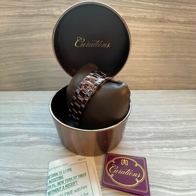 Accutime Curations Watch and Bracelet Set Size 7.5 Brown New/Needs Battery Accutime Curations Watch and Bracelet Set Size 7.5 Brown New  main image 3