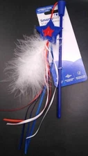 New SmartyKat Star Spangled Wand Cat Toy Fluffy Wand New