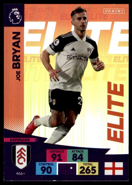 Panini Premier League 2020-2021 Adrenalyn XL PLUS Joe Bryan Fulham Elites 466+