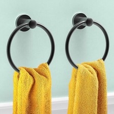 SAFETY BEAUTY Bathroom Kitchen Towel Ring, Stainless Steel Rust Proof, 2 Pack, M