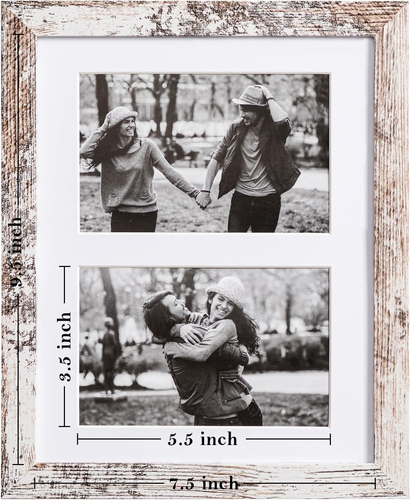 8X10 Collage Picture Frame with 1 Mat Display 2Pcs 4X6 Photos or 1Pcs 8X10 Pictu - Picture 3 of 8