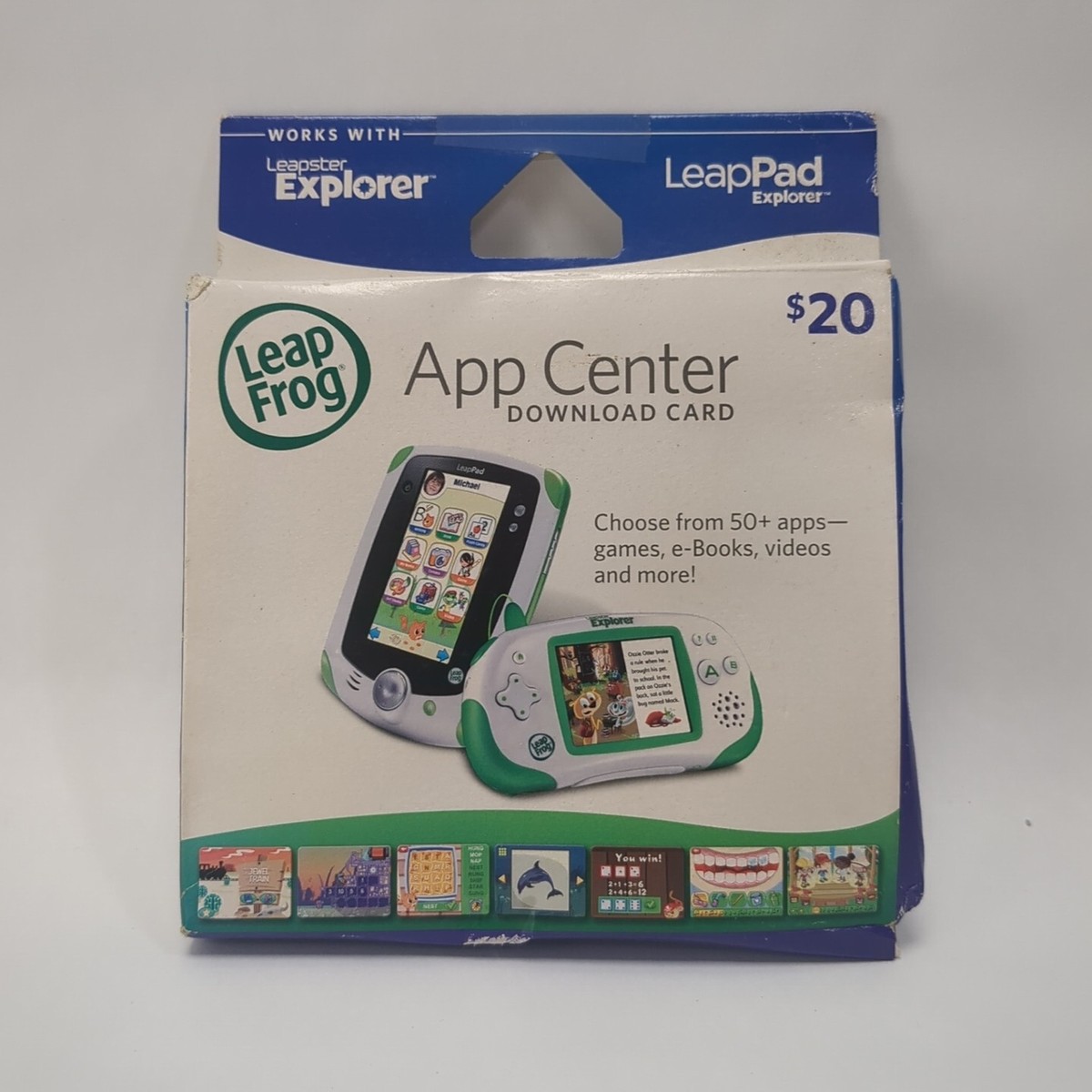 LeapFrog App Center Download Card $20 Value Leapster Explorer 