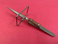 Self Closing Soldering Tweezers 4 Pcs Fiber Grip Handle Straight Tip With Stand